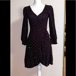 AE long sleeve wrap dress